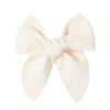 sweet solid color polyester bow knot hair clip