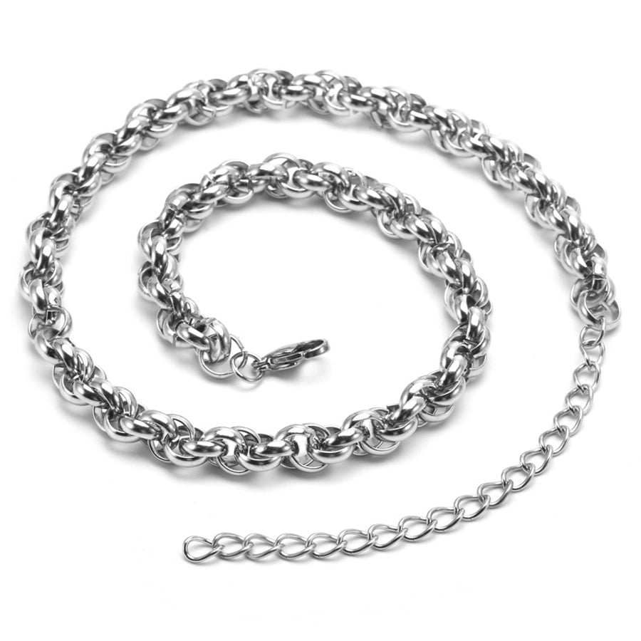 Jewelry Elegant Classic Style Geometric Titanium Steel Rhinestones 18K Gold Plated Inlay Jewelry Set