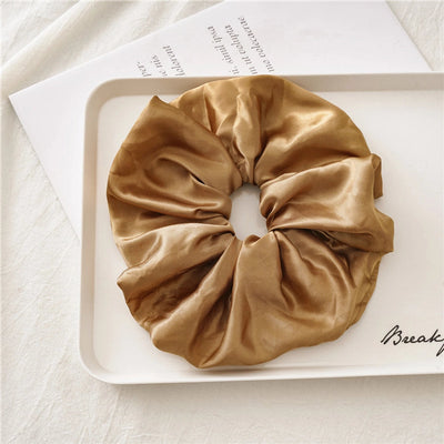 basic solid color satin hair tie 1 piece