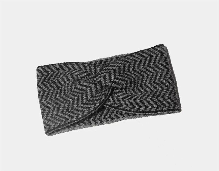 Women's Casual Simple Style Stripe yarn Rib-Knit Hair Band