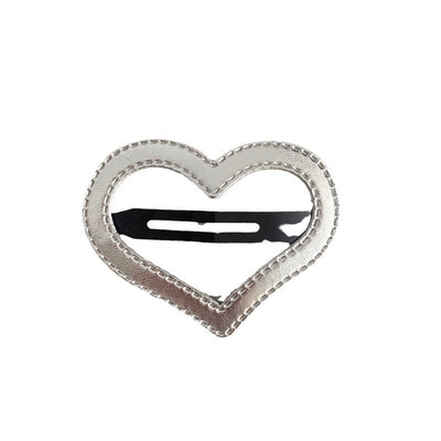 Women's Simple Style Solid Color Pu Leather Alloy Hair Clip