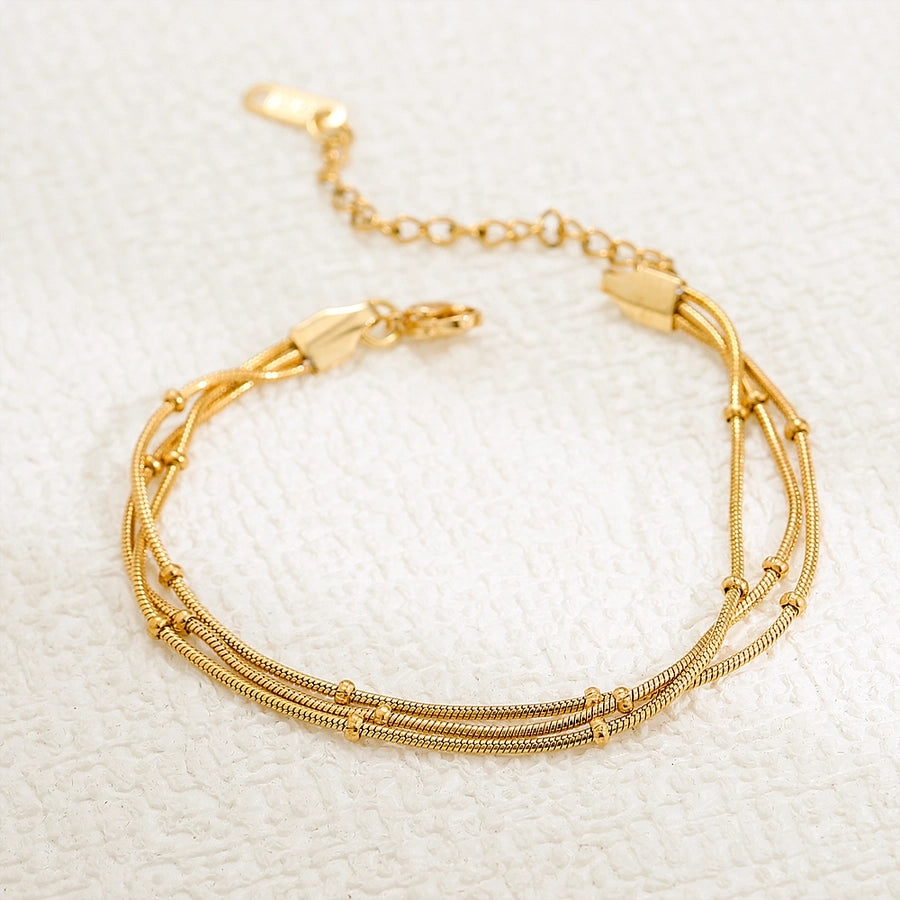 Basic Simple Style Geometric 304 Stainless Steel Bracelets In Bulk