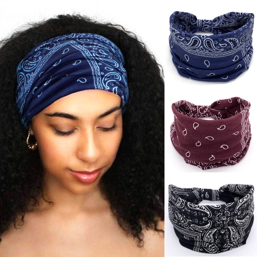 bohemian water droplets cloth hair band