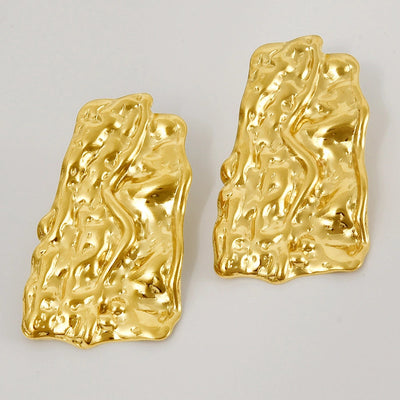 1 Pair Basic Simple Style Geometric Plating 304 Stainless Steel Ear Studs