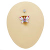 1 Piece Lip Rings Sexy Classic Style Heart Shape Smile Face Butterfly Pure Titanium Titanium Alloy Epoxy Plating Acrylic Rhinestones Glass White Gold Plated Belly Rings