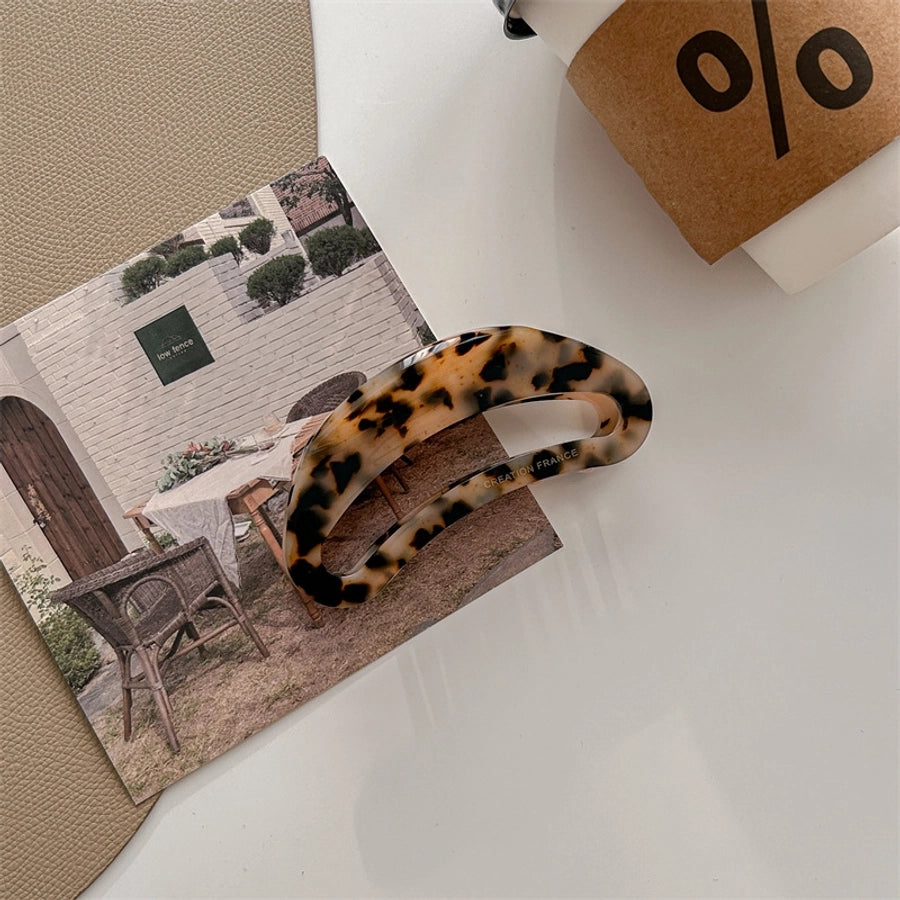 classic style color block acetic acid sheets hair claws