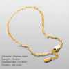 Simple Style Classic Style Paper Clip 304 Stainless Steel Paperclip Chain Bracelets In Bulk