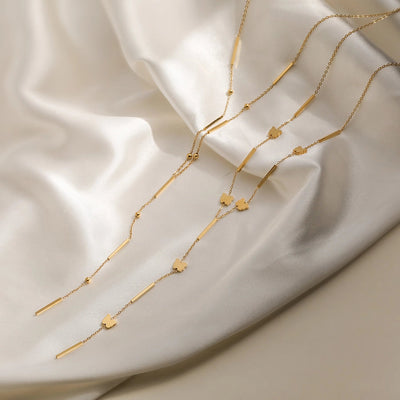 Jewelry Retro Simple Style Commute Geometric Butterfly 304 Stainless Steel Pendant Necklace