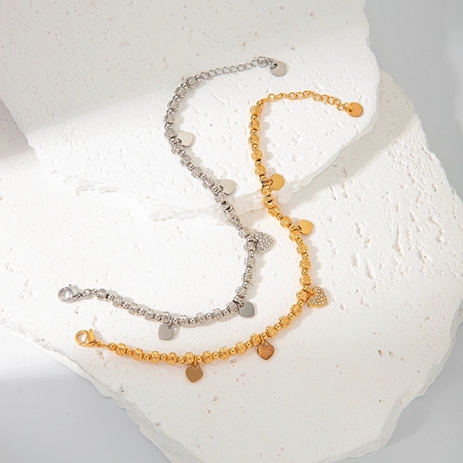 Casual Vacation Sweet Twist 304 Stainless Steel 14K Gold Plated Bracelets In Bulk