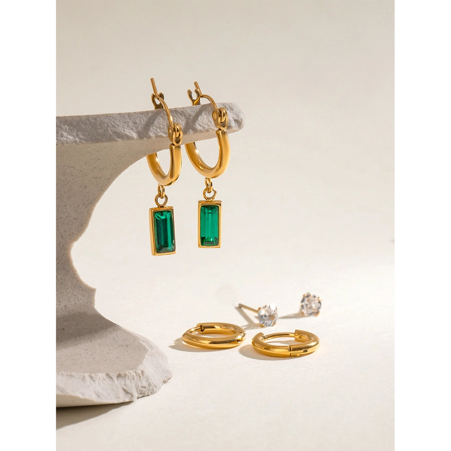 1 Set Simple Style Classic Style Geometric 304 Stainless Steel Earrings