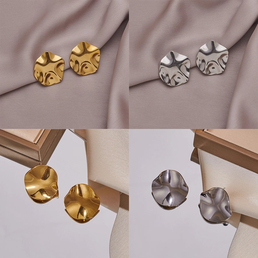 1 Pair Simple Style Geometric 304 Stainless Steel Ear Studs