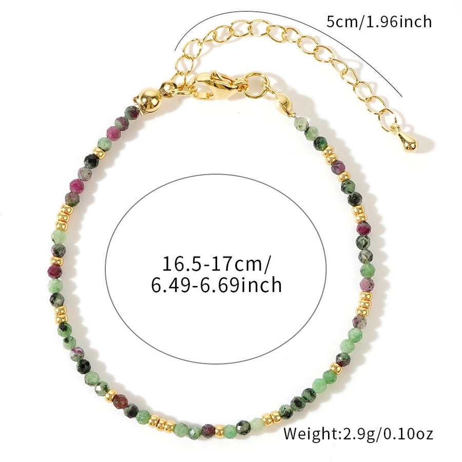 Hot Selling New Bohemian Style Colorful Natural Stone Beads String Bracelet Women's Jewelry Affordable Luxury Fashion