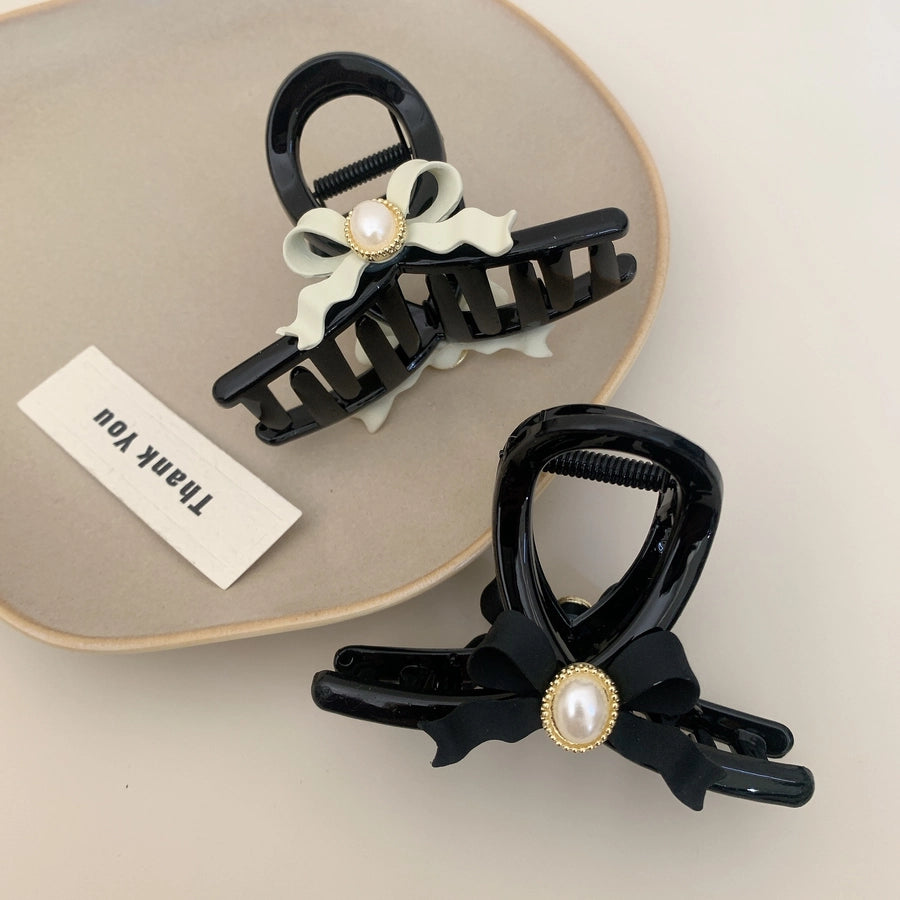 Women's Simple Style Commute Bow Knot PS Hair Claws