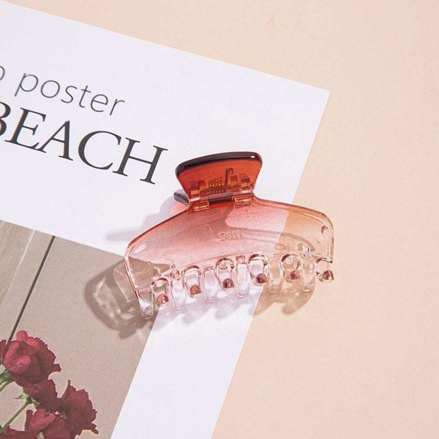 Gradient Small Grab Clip Small Disc Hairpin Environmentally Friendly Acetic Acid Shark Clip Transparent Oval Hair Grab Children's Clip