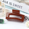 simple style rectangle arylic plating hair claws 1 piece