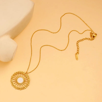 Jewelry Simple Style Classic Style Commute Round 304 Stainless Steel 316 Stainless Steel  18K Gold Plated Jewelry Set