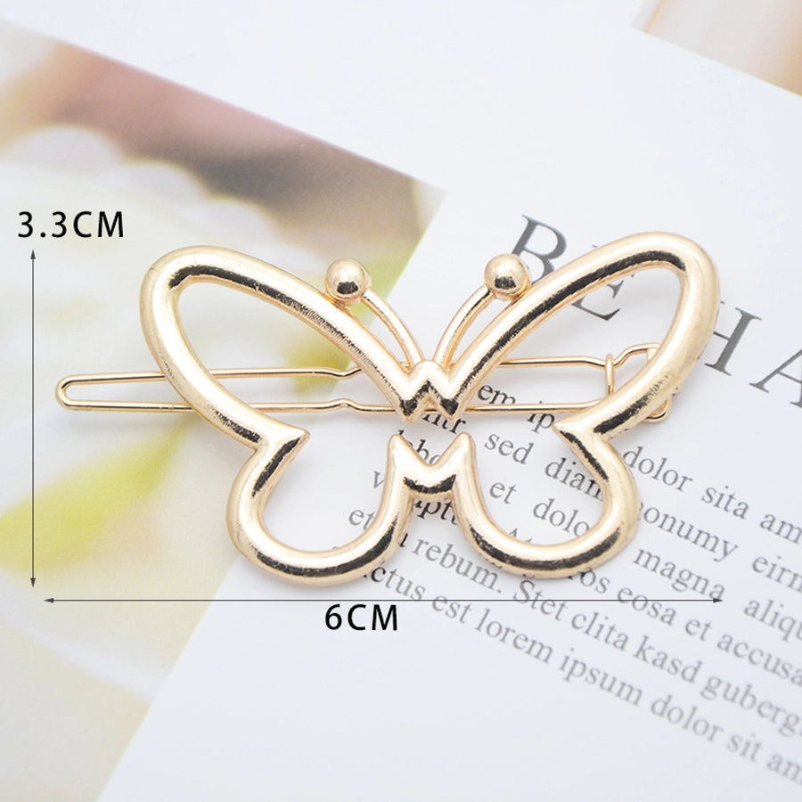fashion geometric metal plating hair clip