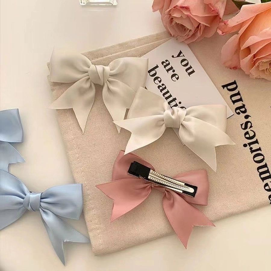 Knock Sweet Bow Hair Clip New Internet Celebrant Broken Hair Clip Bangs Clip Side Clip Cute Small Clip Headwear