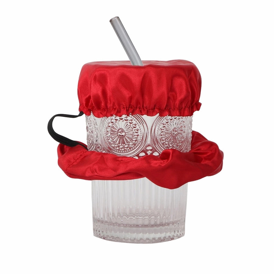 Nightclub Anti-Medicine Artifact Elastic Rubber Band Cup Lid Set  Color Diamond-Embedded Large Intestine Hair Ring Hair Rope for Women