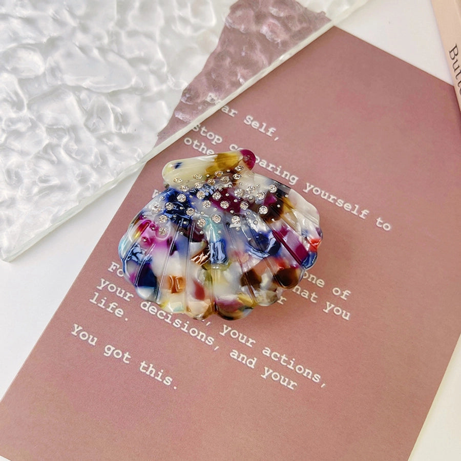 Women's Lady Korean Style IG Style Scallop Shell Acetic acid sheets Hair Claws