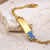 Basic Car Heart Shape Crown 304 Stainless Steel 18K Gold Plated Bracelets In Bulk