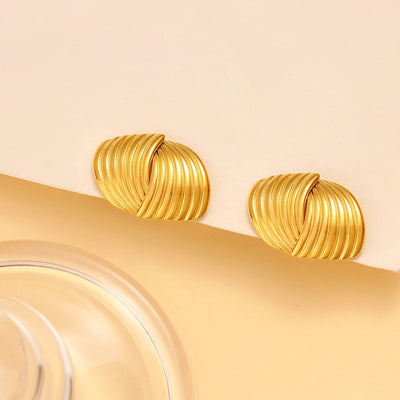 1 Pair Simple Style Classic Style Heart Shape Plating 304 Stainless Steel 316 Stainless Steel  18K Gold Plated Ear Studs