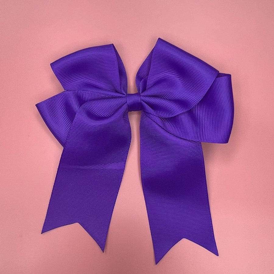 fashion solid color cloth bowknot hair clip 1 piece