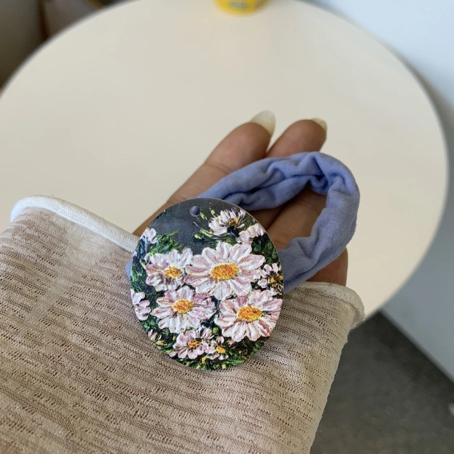 Women's Cartoon Style Flower Arylic Hair Tie