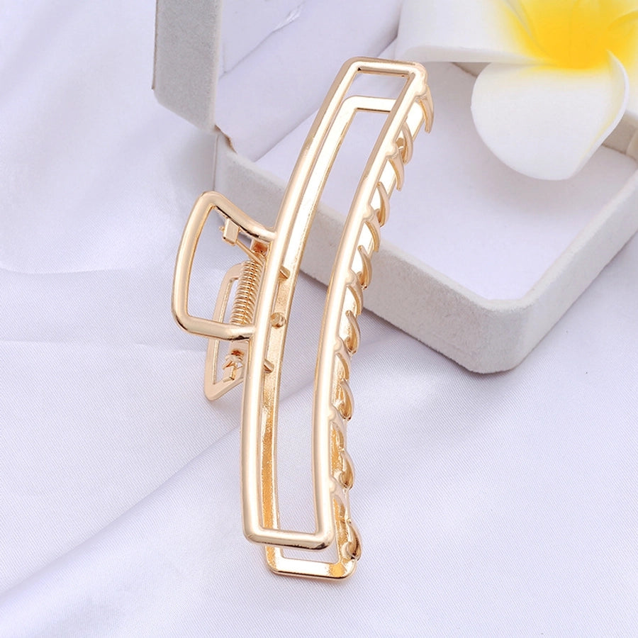 Women's net red hair clip large plate alloy grip women's back head butterfly shark clip hairpin