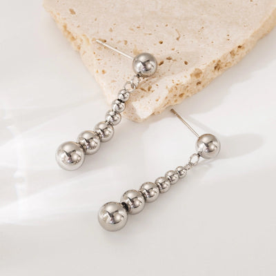 1 Pair Luxurious Simple Style Commute Geometric 304 Stainless Steel 18K Gold Plated Drop Earrings