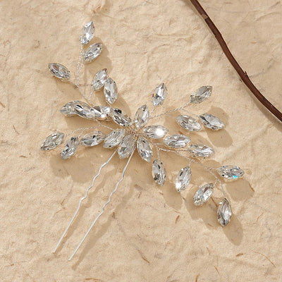 Antique U-shaped Hairpin Hair Accessories Simple Rhinestone Pin Hairpin Photography Portrait High-end Hair Hairpin