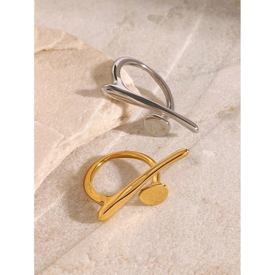 Jewelry Simple Style Classic Style Geometric 304 Stainless Steel Open Rings