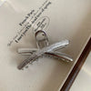 Women's Casual Simple Style Solid Color Alloy Criss Cross Hair Claws