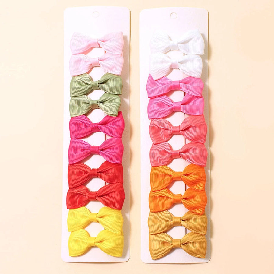 Women's Sweet Korean Style Bow Knot Polyester Hair Clip