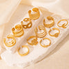 Jewelry Elegant Love Moon Leaves Titanium Steel Open Rings