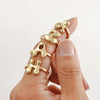 Copper 18K Gold Plated Plating Letter Copper Rings