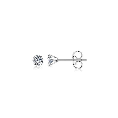 1 Pair Simple Style Round 304 Stainless Steel Ear Studs