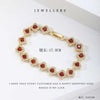 Wholesale Jewelry Elegant Classic Style Leaf Four Leaf Clover Copper Zircon Plating Bracelets Tennis Chain