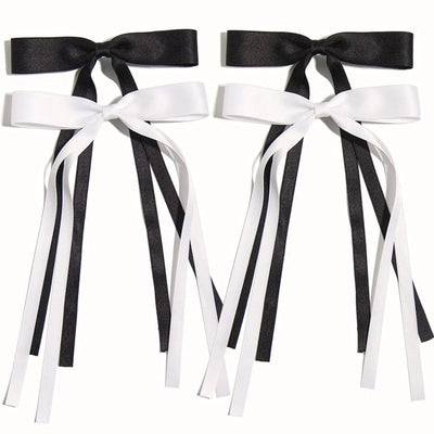 hot sale long ribbon bow hairpin sweet Ribbon Girl hairpin hairpin women's back spoon duckbill clip