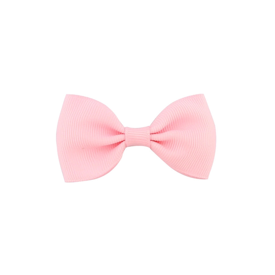 european and american solid color children's bow cute hairpin