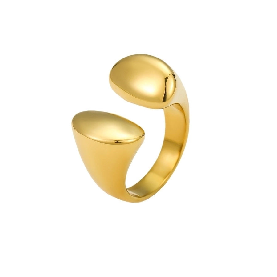 Jewelry Elegant Geometric 304 Stainless Steel Plating Open Rings