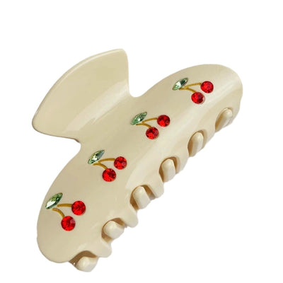 Ouyang Nana's Epijay Cute Cherry Pie Clip Back Head Hairpin Acetic Acid Shark Clip Hair Accessories Girl