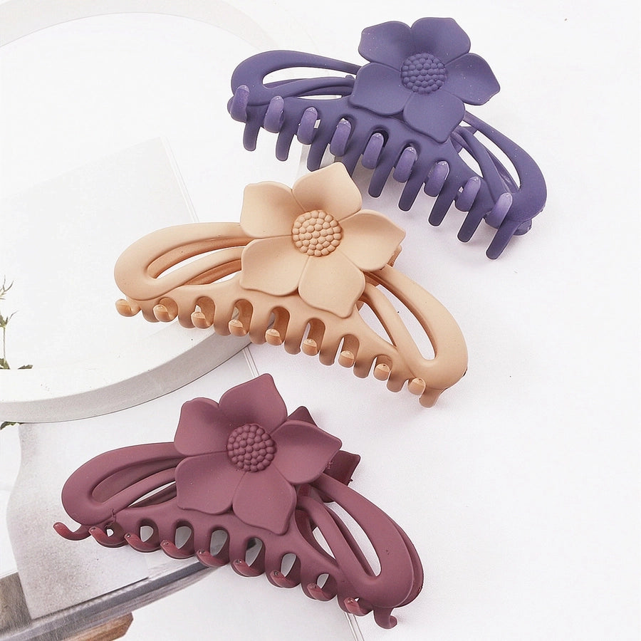 women's ig style simple style flower plastic stoving varnish hair claws