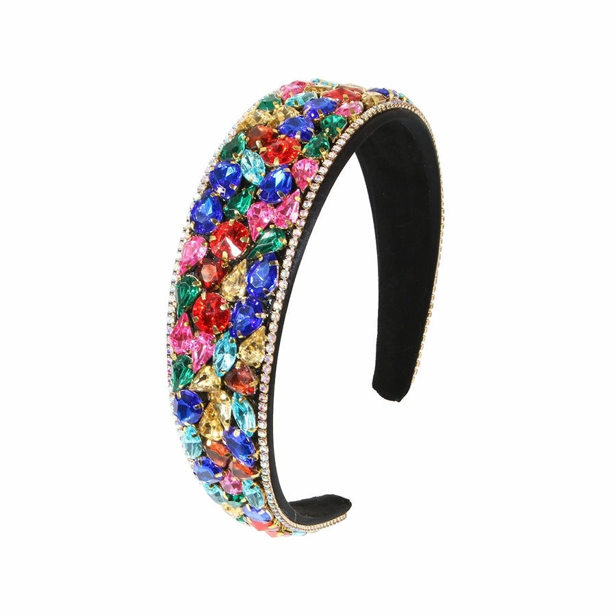 Women's Elegant Streetwear Geometric Plastic Rhinestones Hair Band