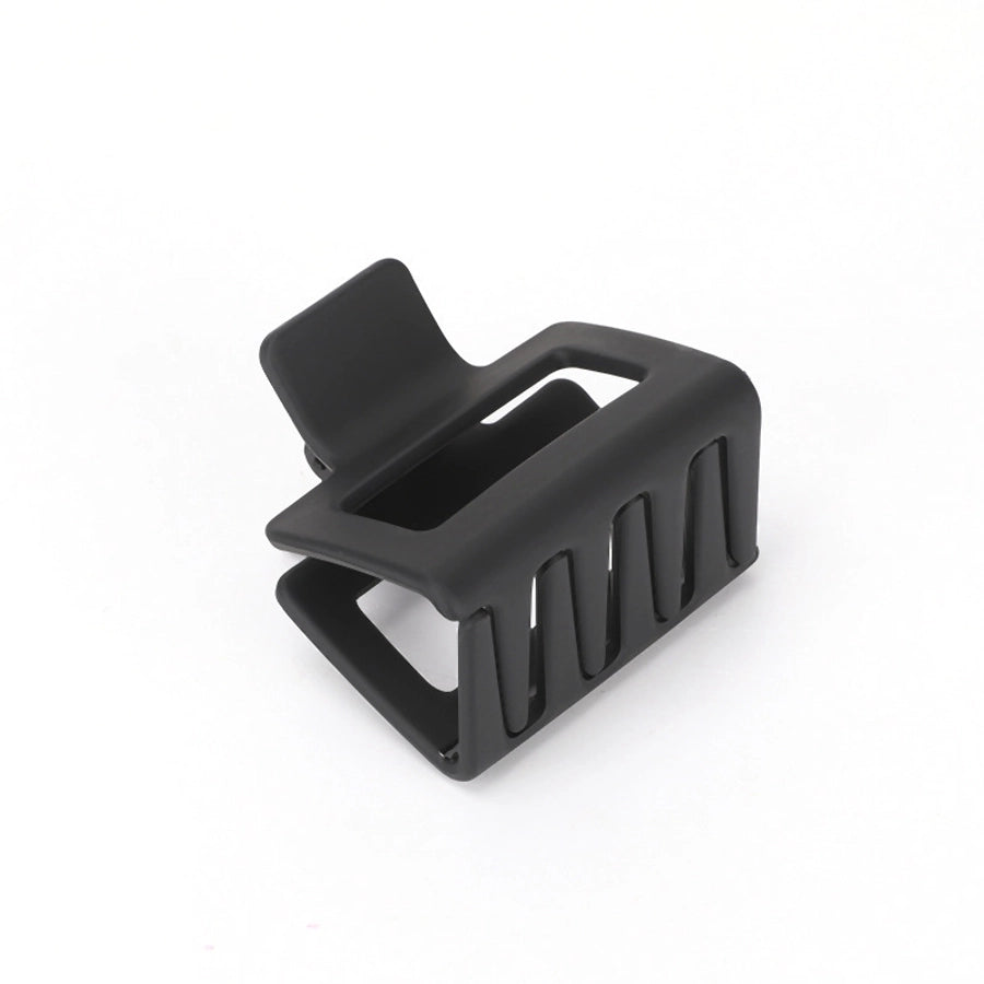 women's simple style square plastic hair claws