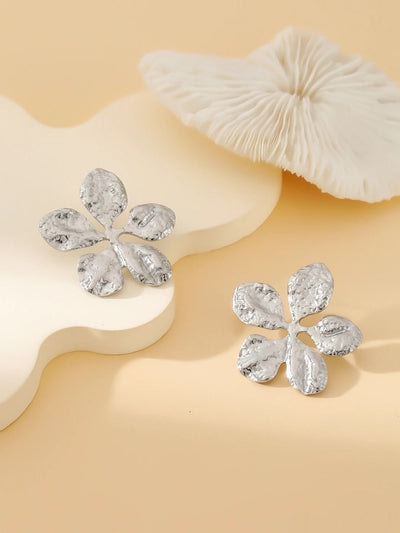 1 Pair Exaggerated Simple Style Oversized Flower Butterfly 304 Stainless Steel Ear Studs