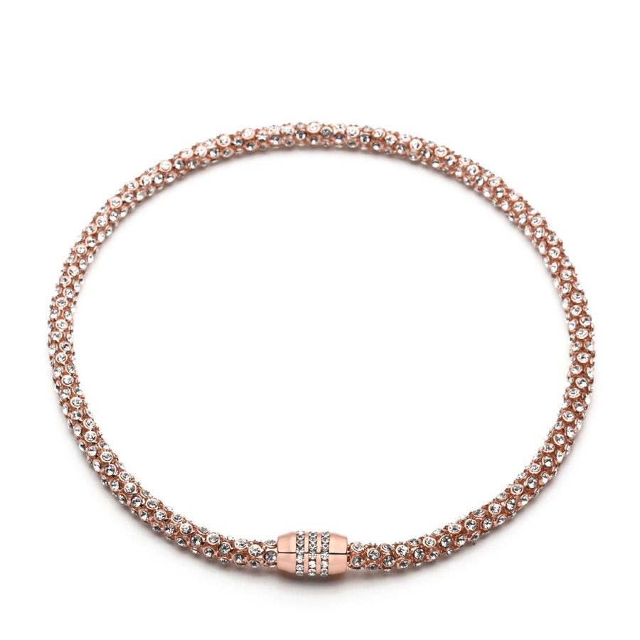 Crystal Copper Geometric Crystal Necklace