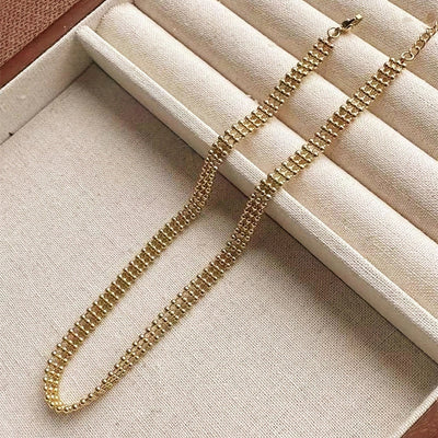 Copper ball chain Beaded chain Necklace