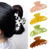 Women's IG Style French Style Color Block Acetic acid sheets Hair Claws