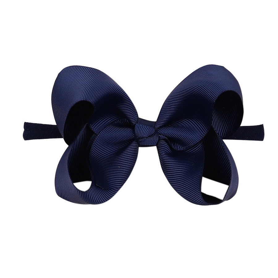 2337 20 color bubble flower headband new children bow nylon hair band  baby hair accessories